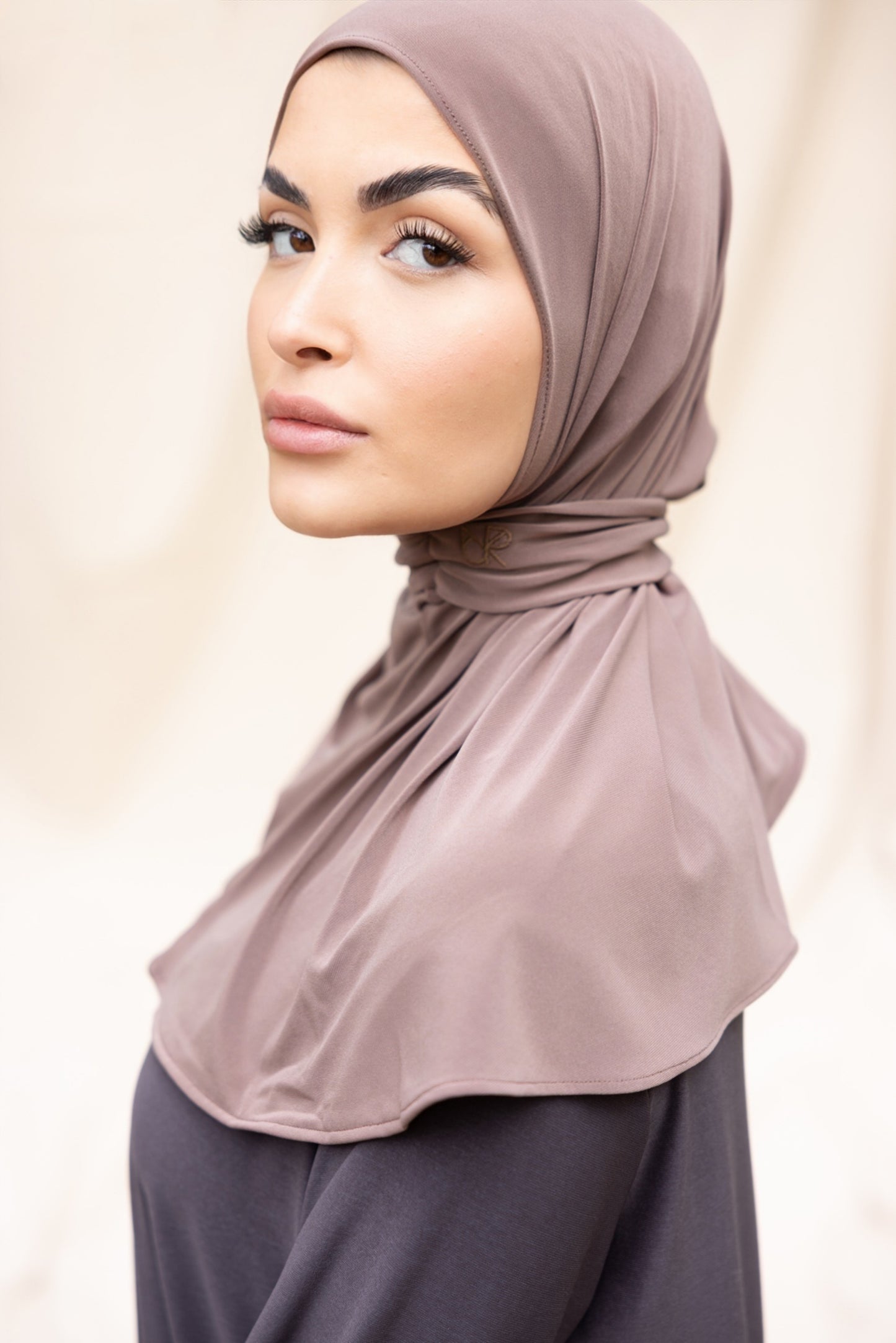 Seamless scarf Taupe