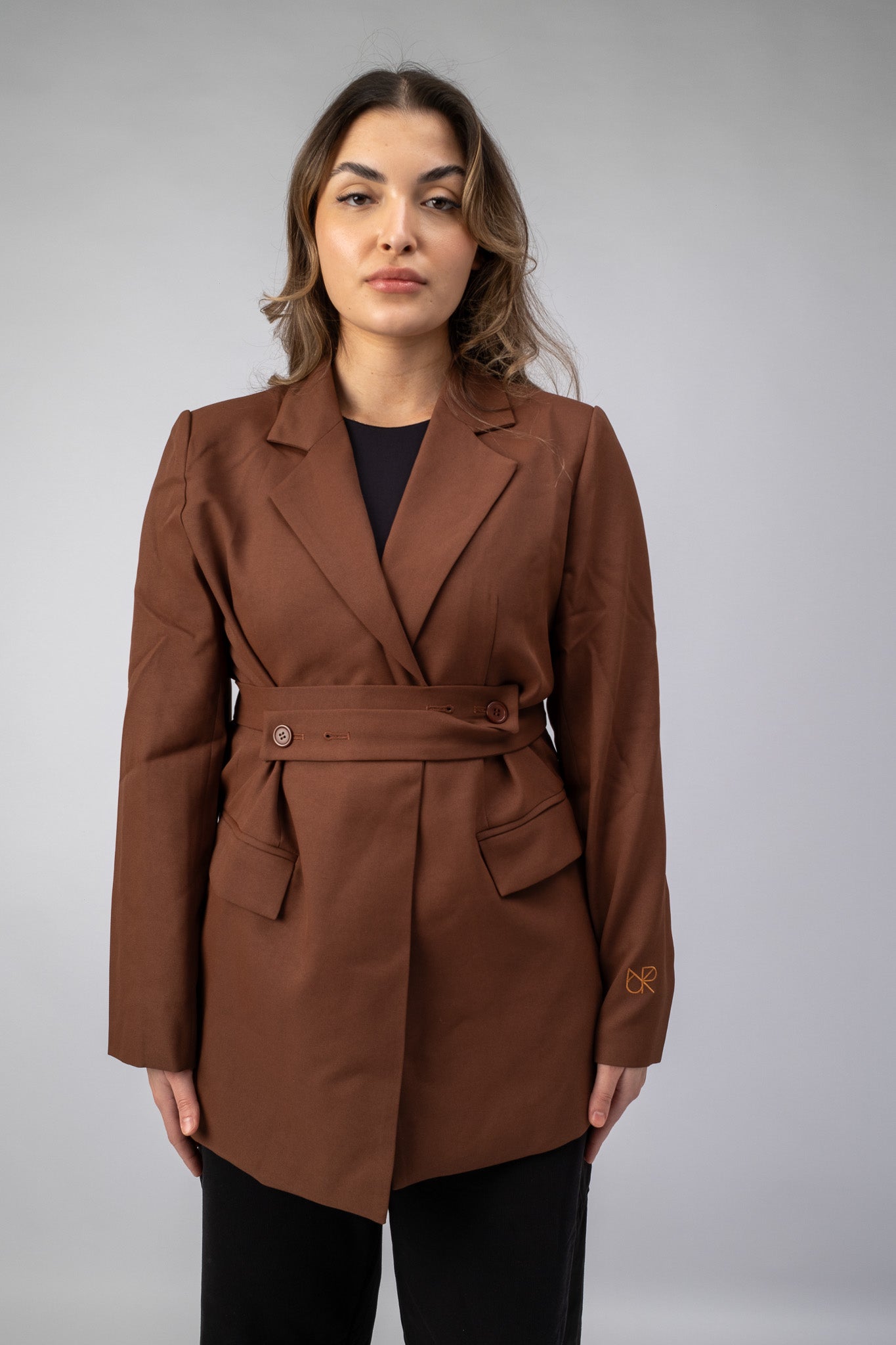 Twisted Blazer Brown