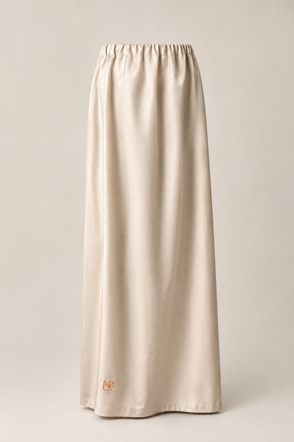 Satin Skirt - Beige