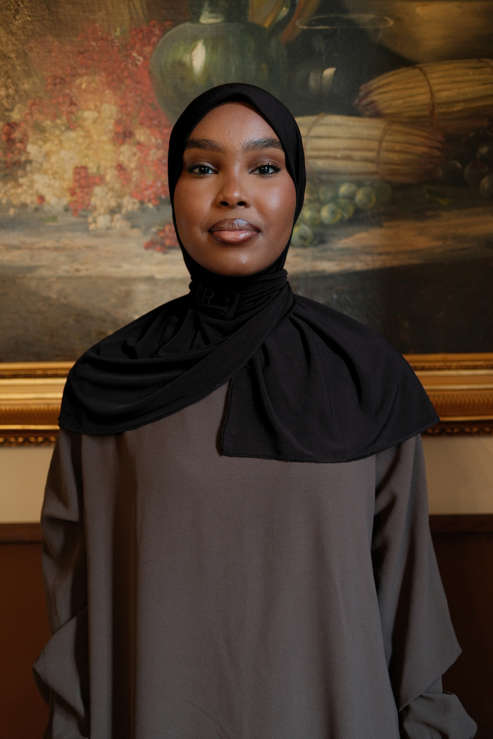 Drape scarf Black