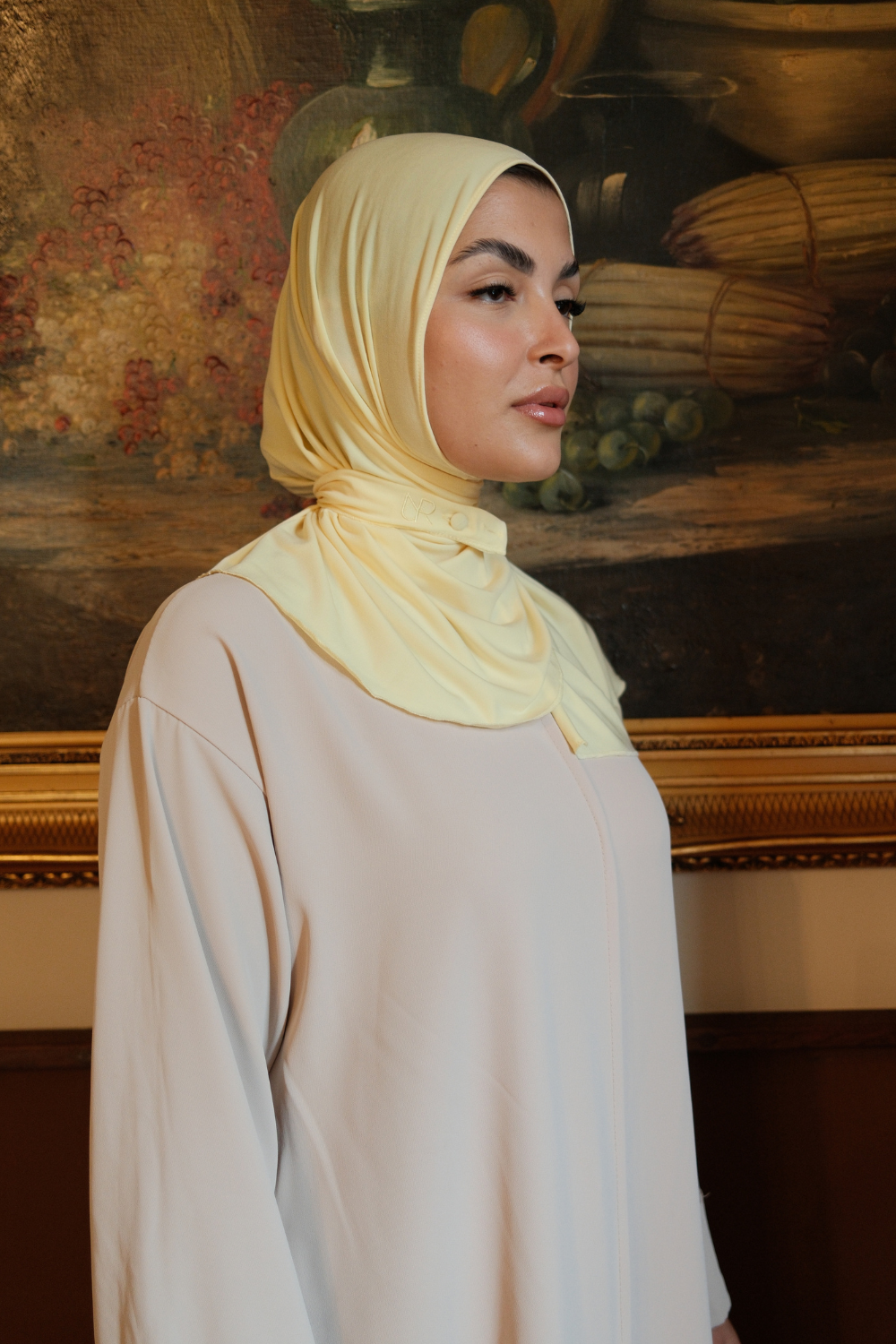 Drape scarf Butter Yellow