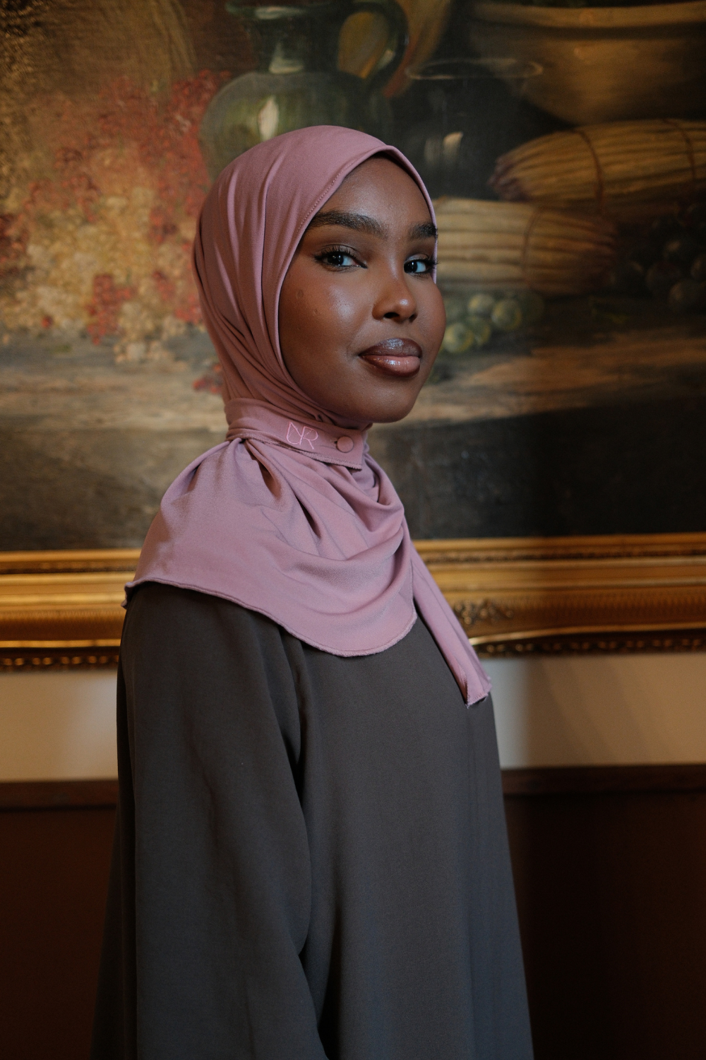 Drape scarf Pink