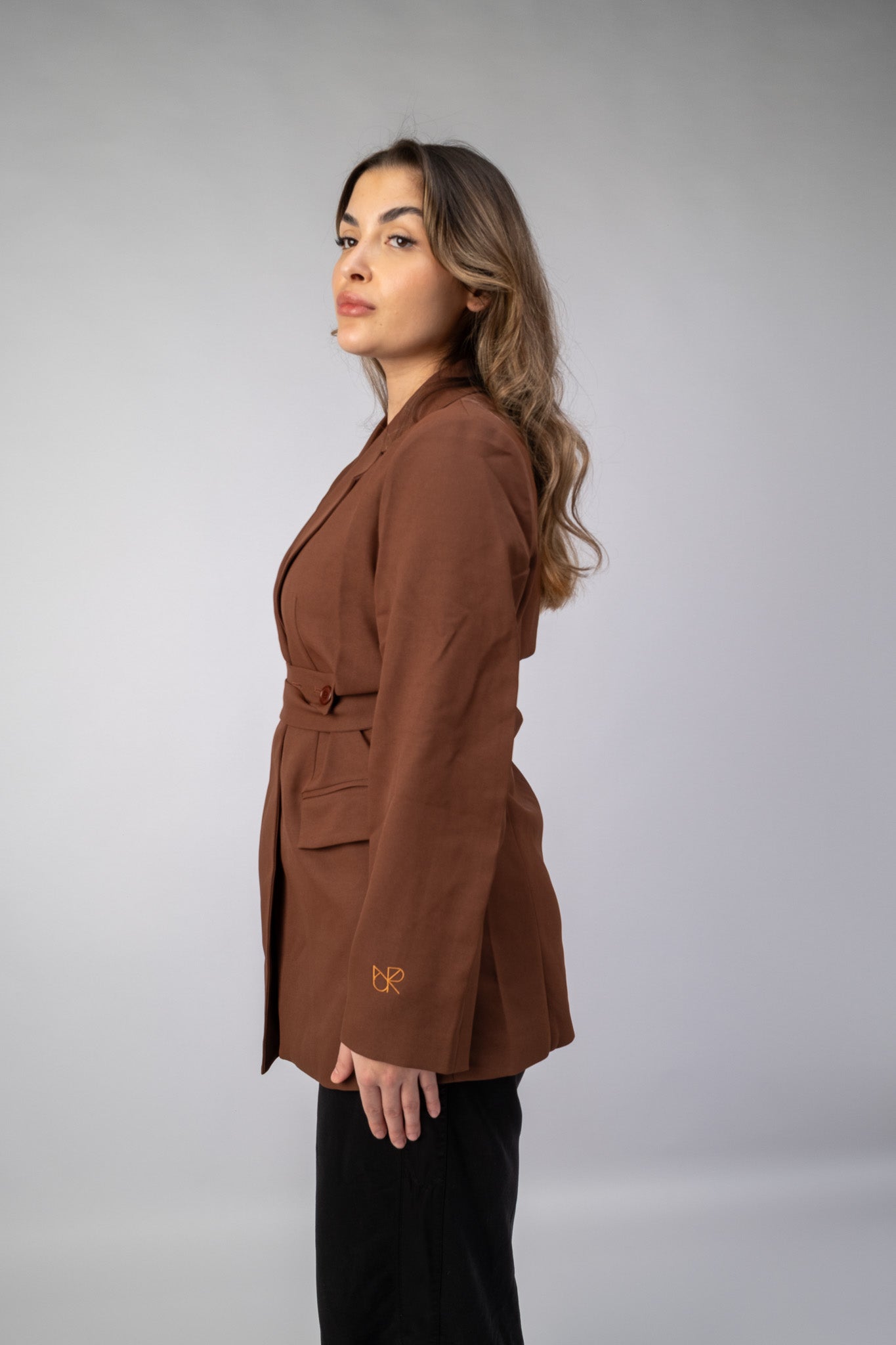 Twisted Blazer Brown