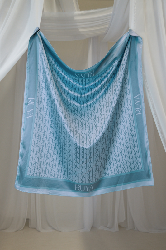Silk Scarf Baby Blue