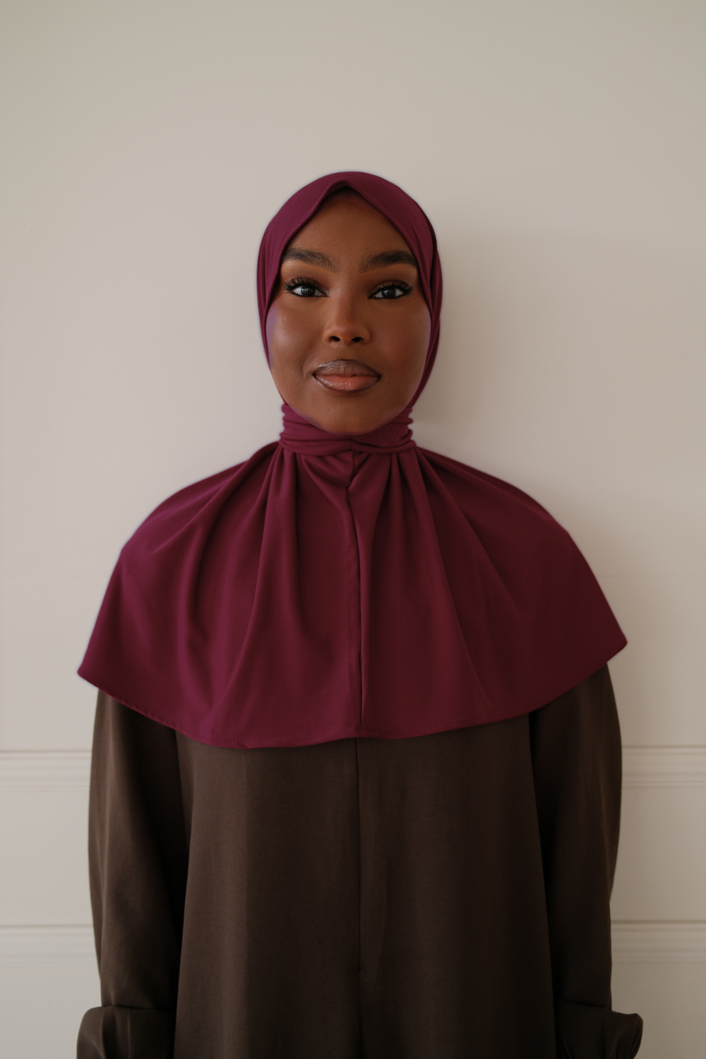 Seamless scarf Burgundy