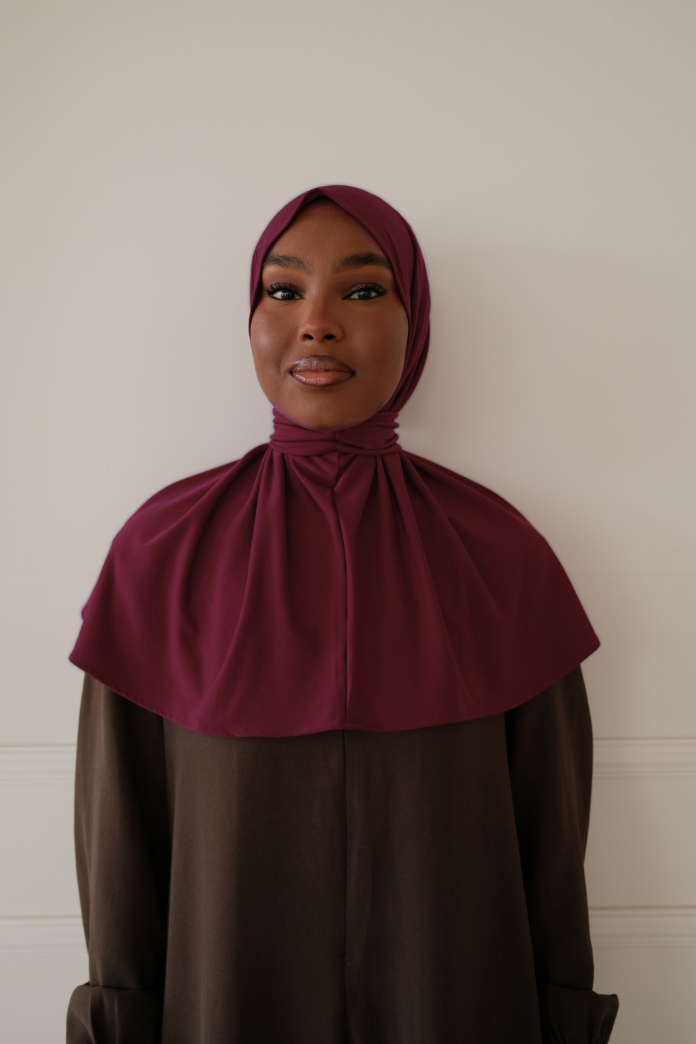 Seamless scarf Burgundy