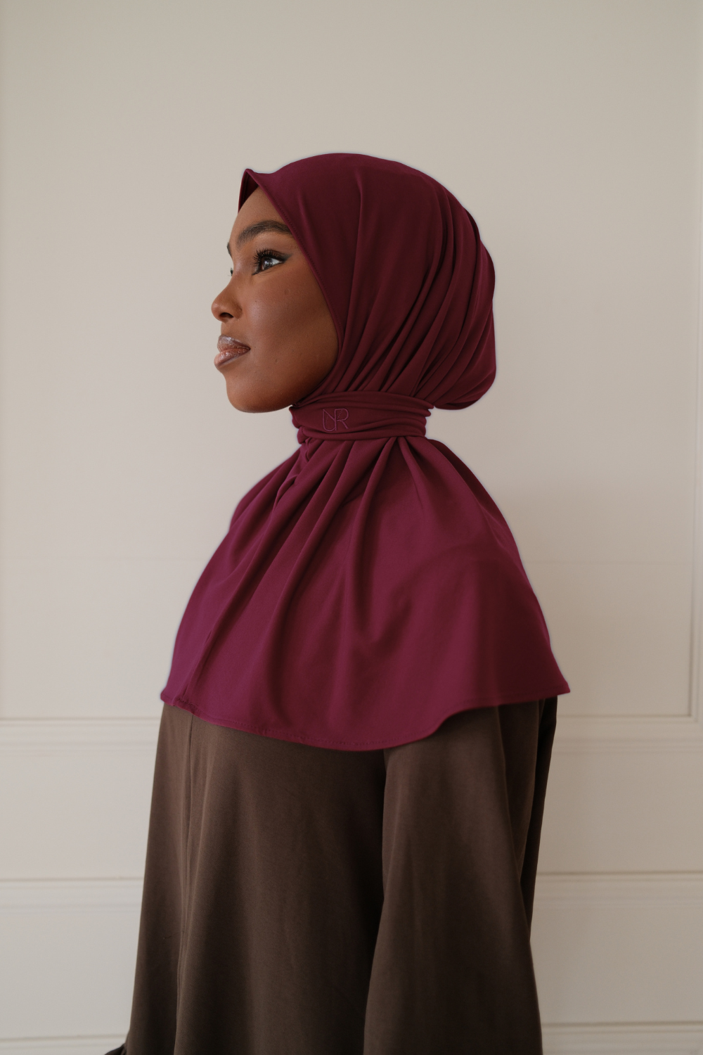 Seamless scarf Burgundy