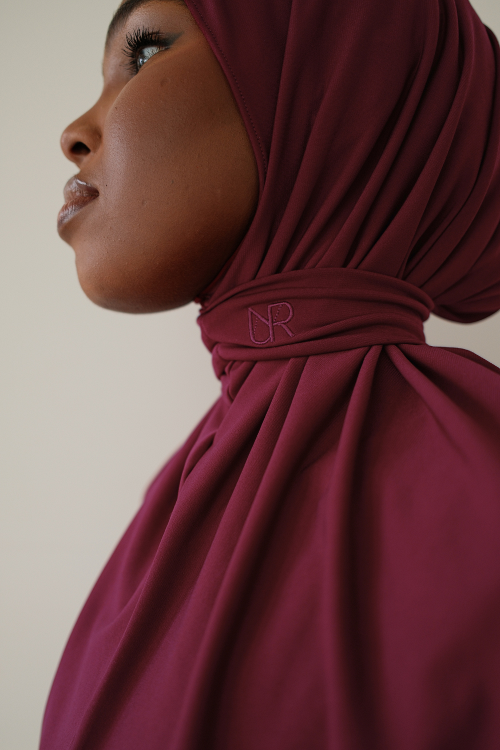 Seamless scarf Burgundy