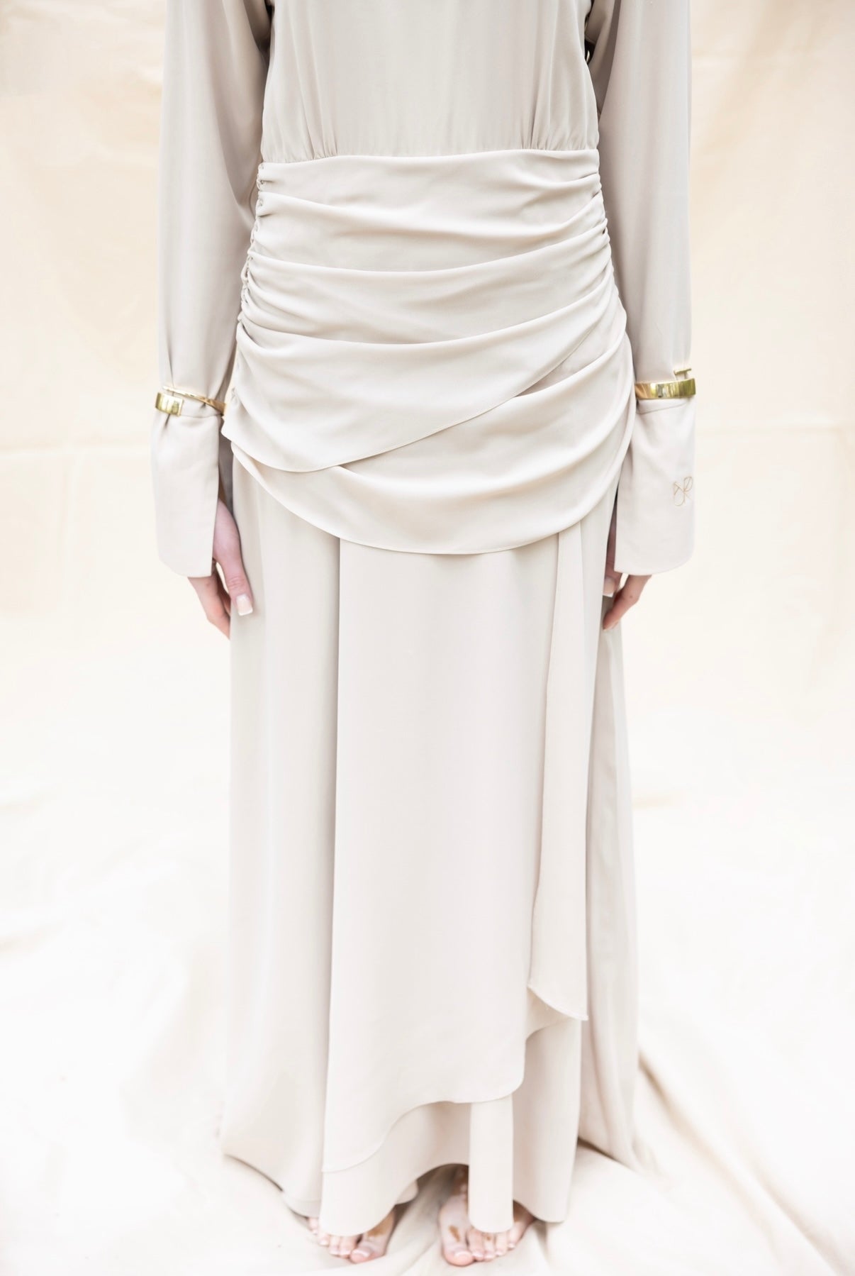 Elara dress Beige