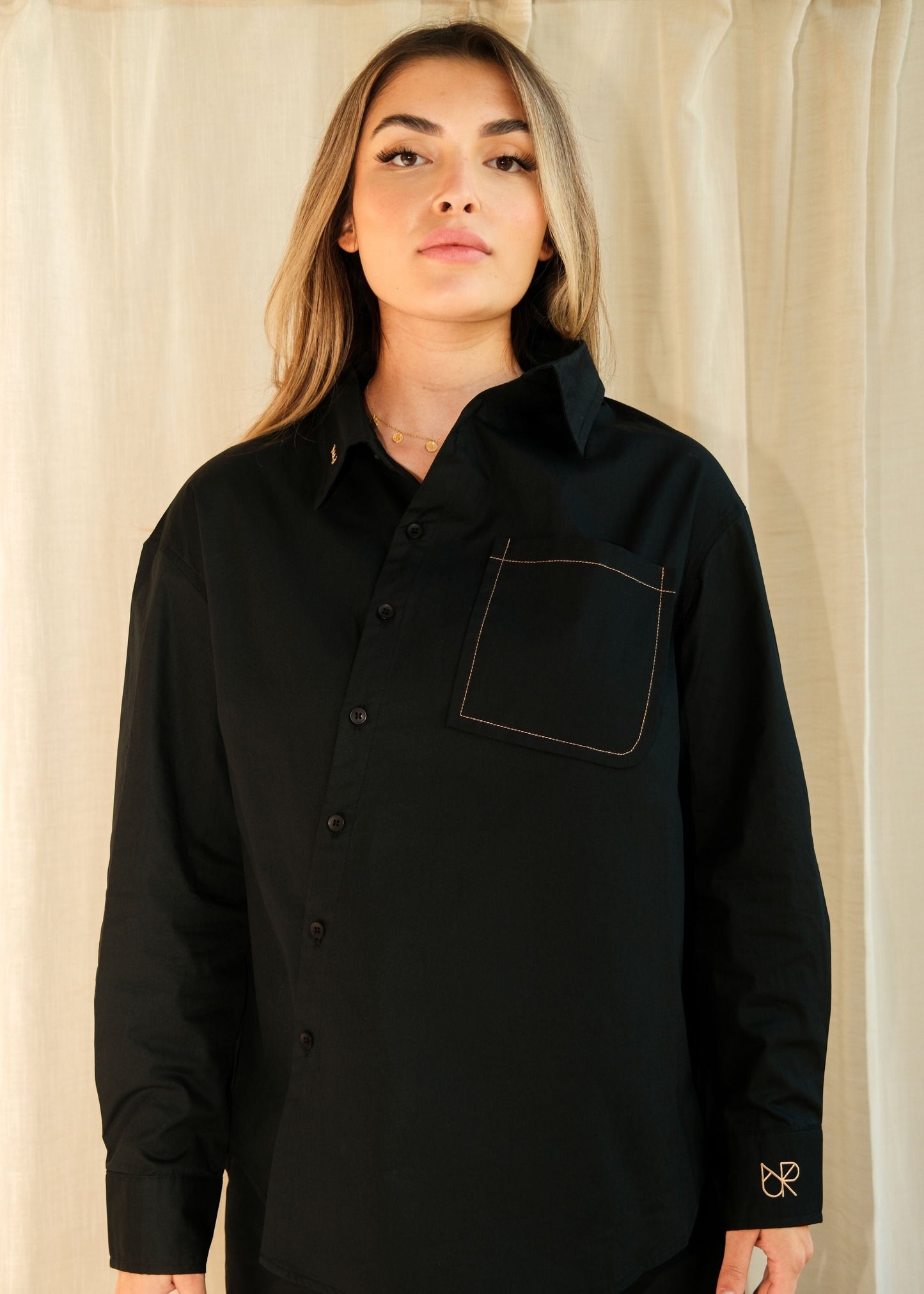 Asym blouse - Black